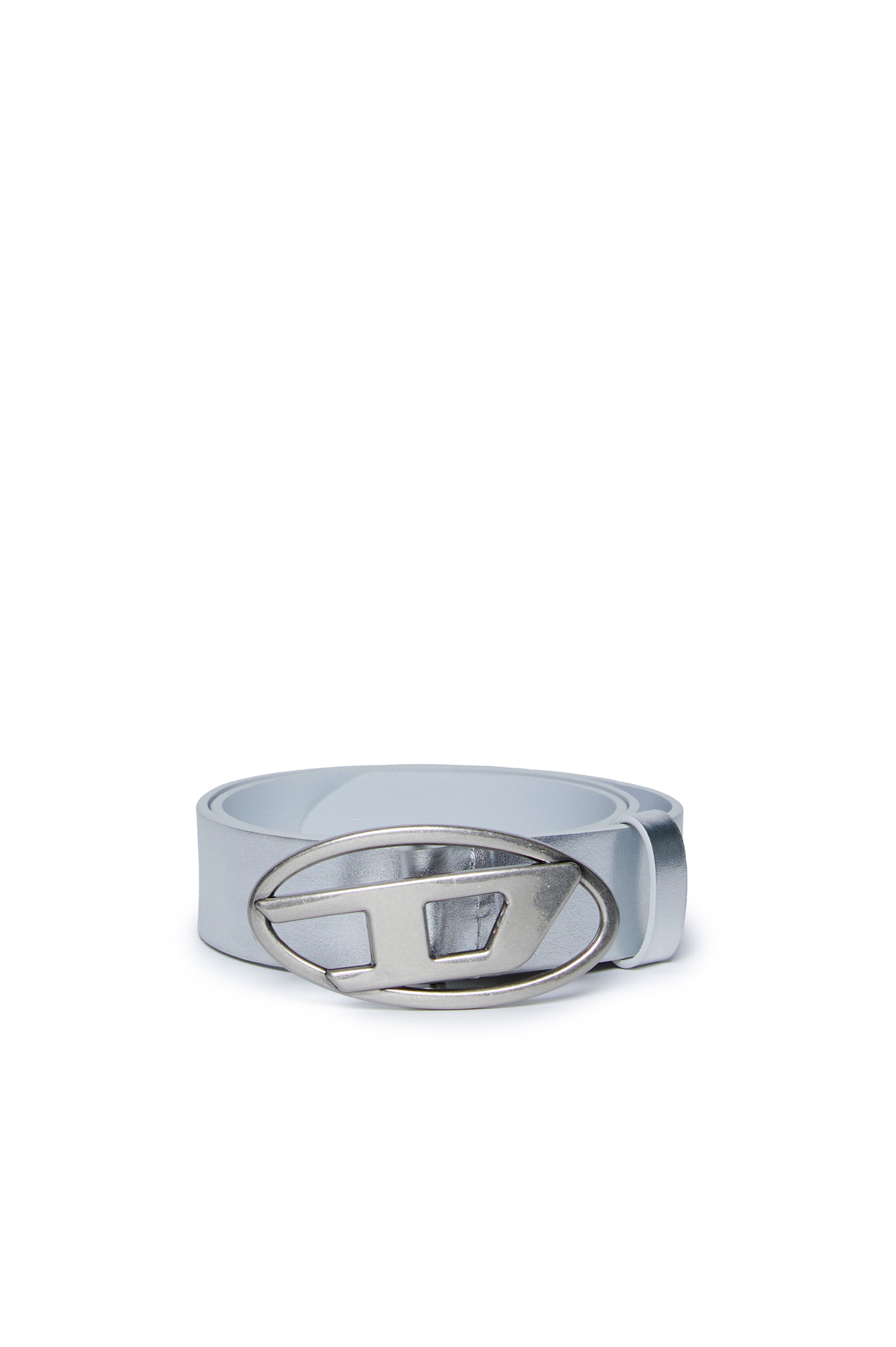 Diesel - B1DR, Ceinture en cuir avec boucle en D ovale Mixte in Bleu - 1