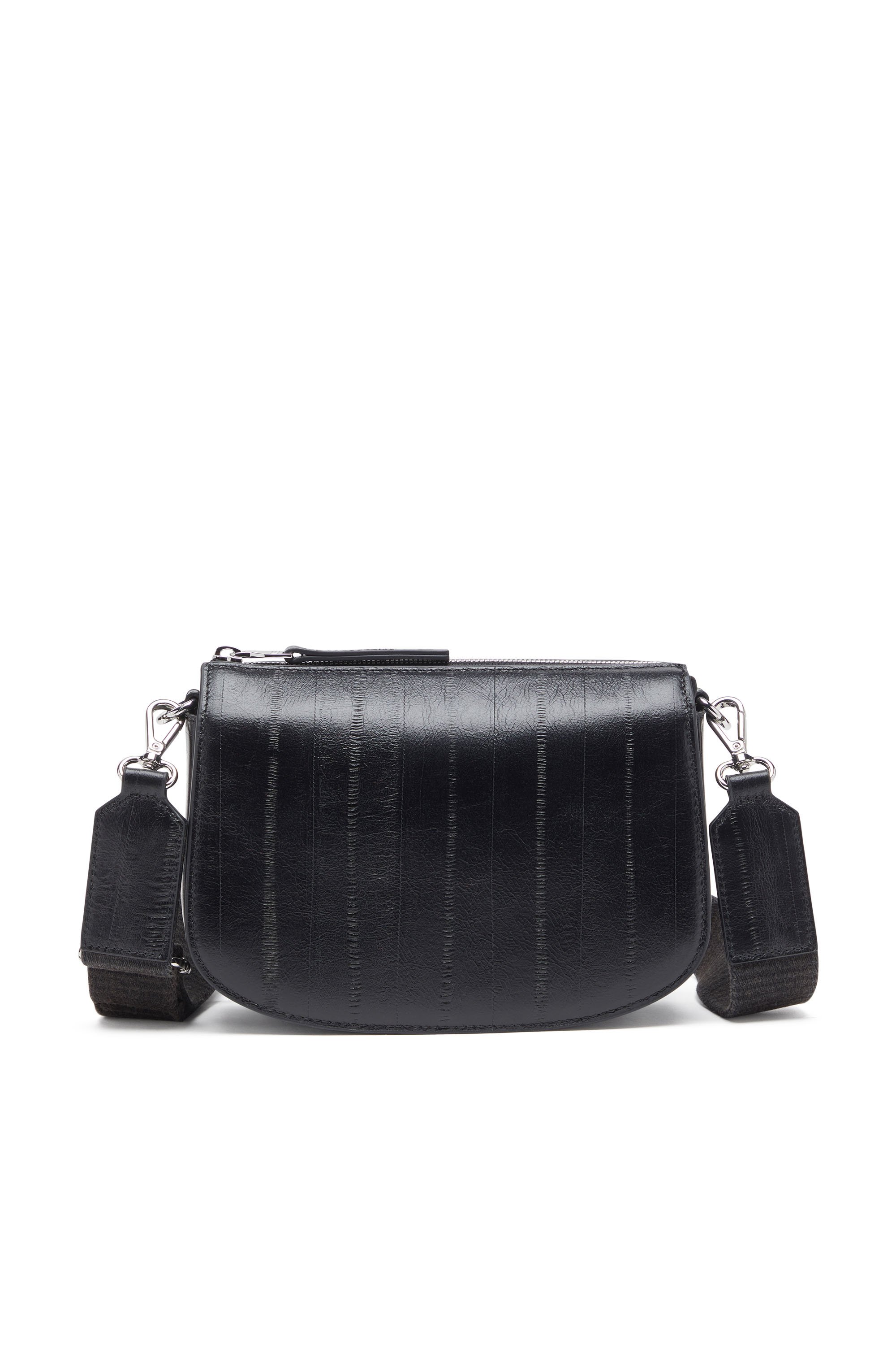 Diesel - 1DR CAMERA BAG, 1DR-Sac caméra en cuir effet anguille Mixte in Noir - 2