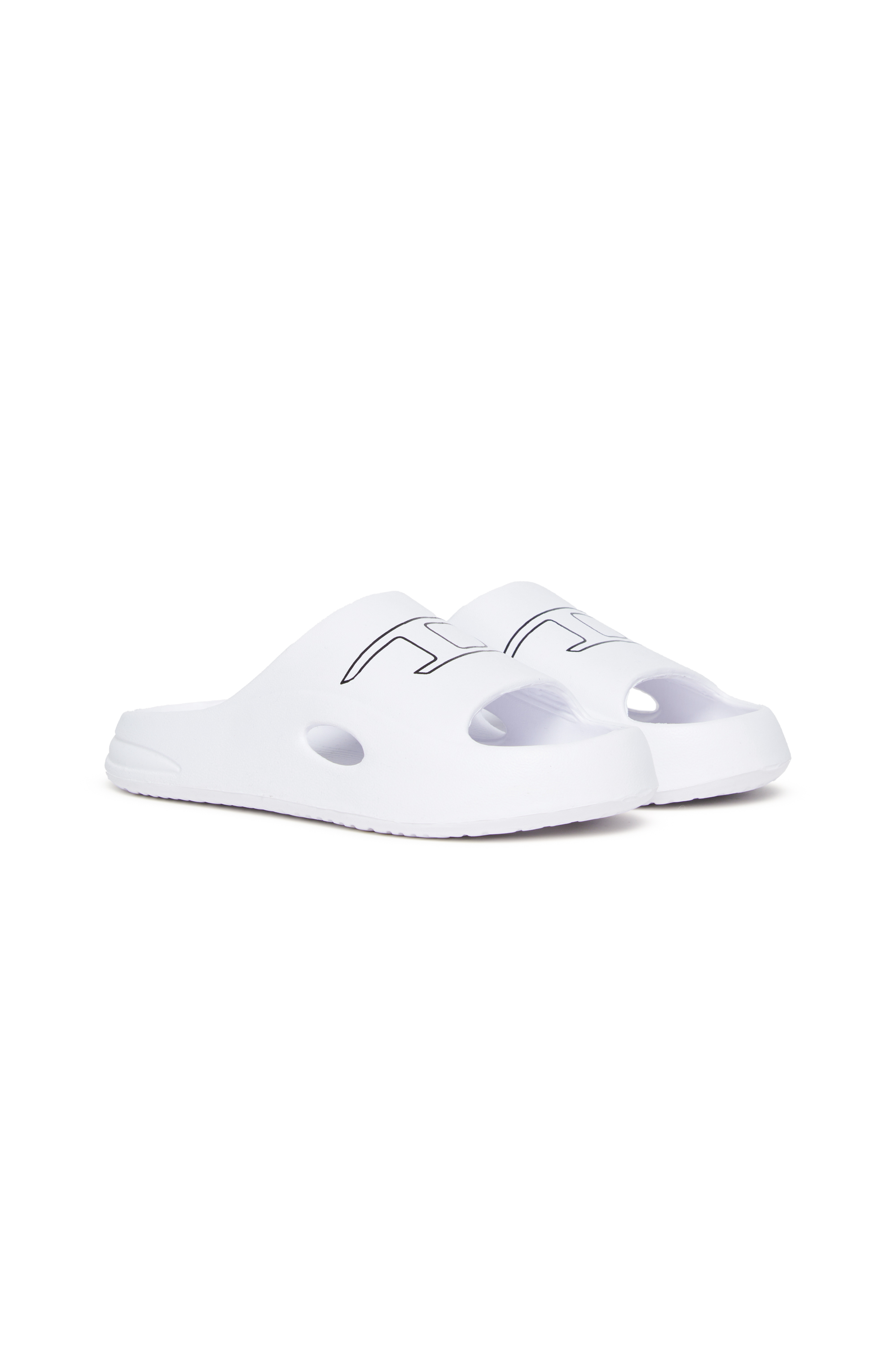 Diesel - SA-CHUNCKY D, Claquettes de piscine en EVA avec imprimé à logo Mixte in Blanc - 2